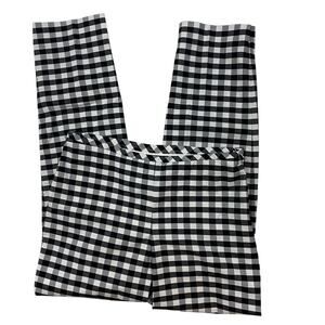 Talbots Gingham check side zip pants Women's size 6